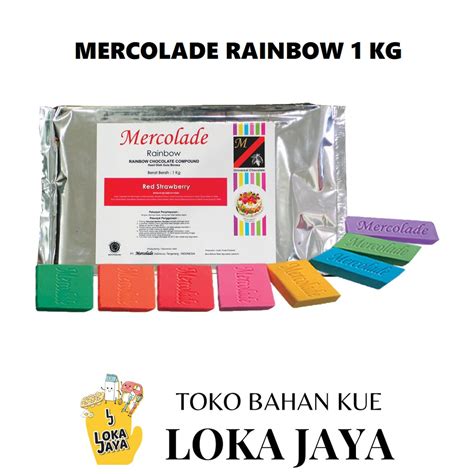 Jual Mercolade Rainbow Chocolate Compound 1 Kg Shopee Indonesia