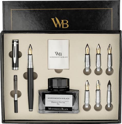 Amazon Wordsworth Black Calligraphy Pen Gift Set Includes Ink