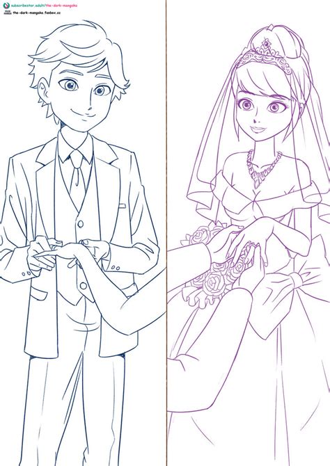 Commisssion Adrien X Marinette By The Dark Mangaka J On Deviantart