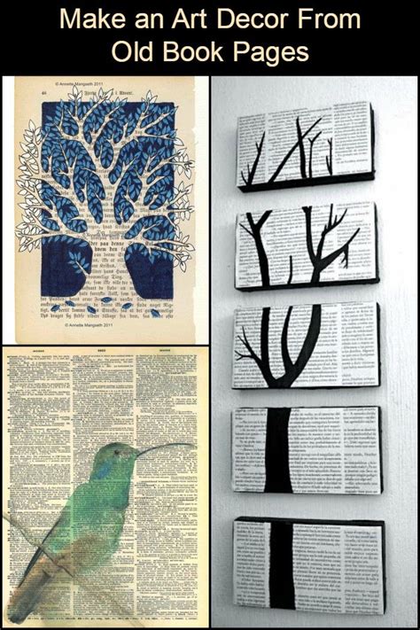 Make Art from Old Book Pages in 9 Creative Steps! – Craft projects for every fan! | Book page ...