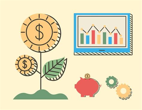 Financial Economy Four Icons Vector Art At Vecteezy