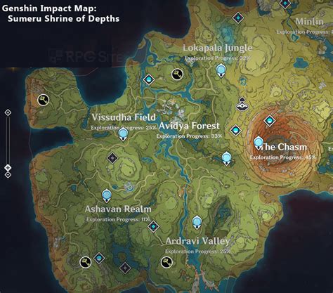 Genshin Impact Shrine Of Depths Locations Inazuma Liyue Mondstadt And Sumeru Shrine Maps