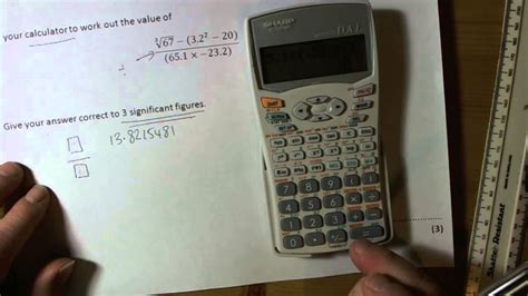 Using A Calculator And Significant Figures Youtube