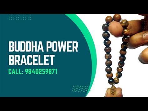 S Aadhyathmik Buddha Power Bracelet Adjustable Elastic