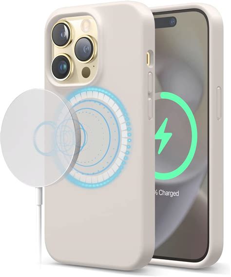 elago Funda Silicona Magnética Compatible con iPhone 14 Pro Case 6 1