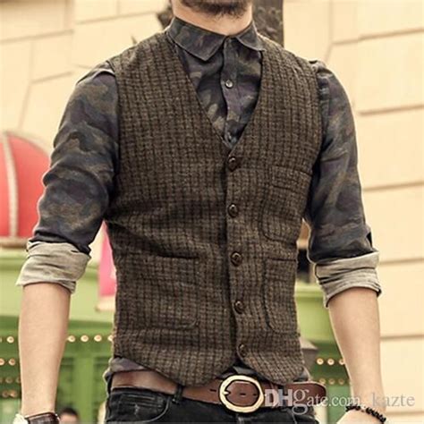 Mens Vintage Tweed Vest Online Bellvalefarms