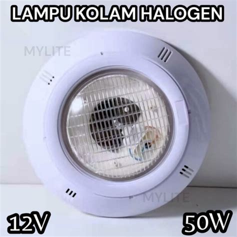 Jual Lampu Kolam Renang Halogen 50 Watt 12V Anti Setrum Tambah