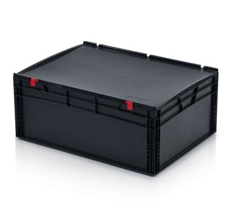 Esd Euro Containers With Lid X X Cm Tba Plastov Obaly S R O