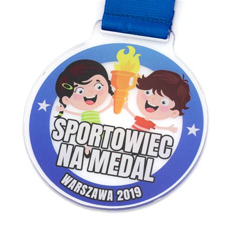 Medal Sportowy Z Pleksi Dla Dzieci Na Zawody Sportowe