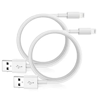 Cavo IPhone 1M 2Pezzi Cavo Lightning A USB Certificato Apple MFi