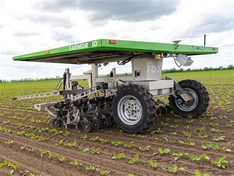 Solar Powered Seed N Weed Robot With Simplicity On Its Side Farm