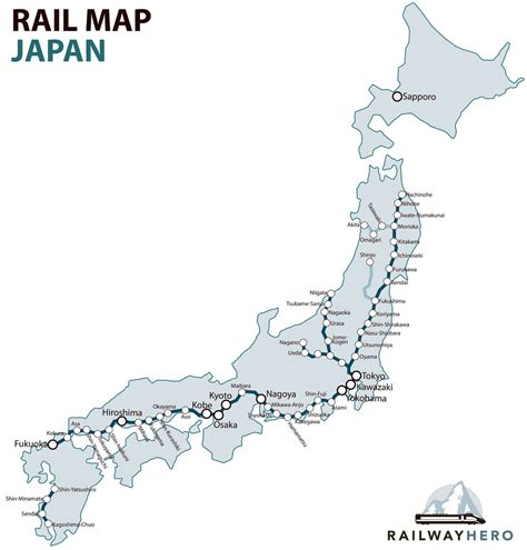 Railway Map Of Japan [OC] R/MapPorn, 49% OFF