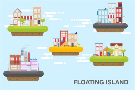 Floating Island Graphic By Vintagiodesign Creative Fabrica