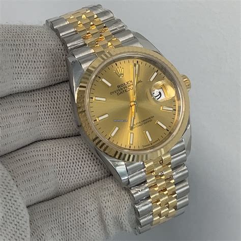 Rolex Datejust Mm Fluted Bezel Champagne Dial Two Tone F R