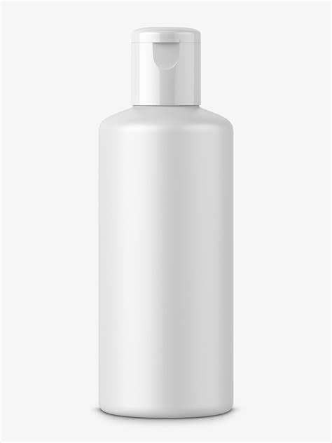 Matte plastic bottle mockup - Smarty Mockups