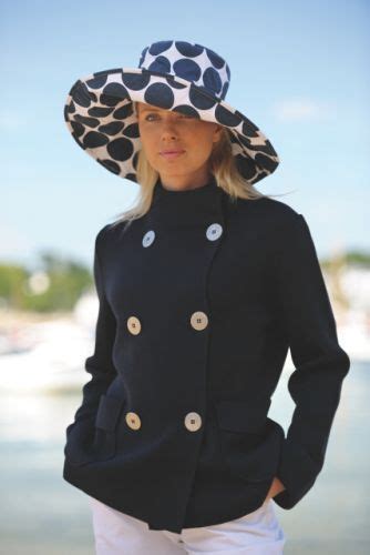 Women S Nautical Peacoat Jacket Luxury Double Breasted Navy Blue