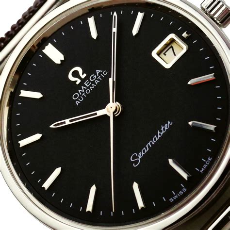 Omega Seamaster Automatic Cal Black Zegarek M Ski Vintage