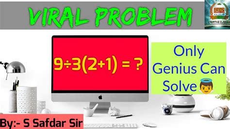 Viral Math Problem Only For Genius People Iq Test Genius Mind Check By Safdar Sir