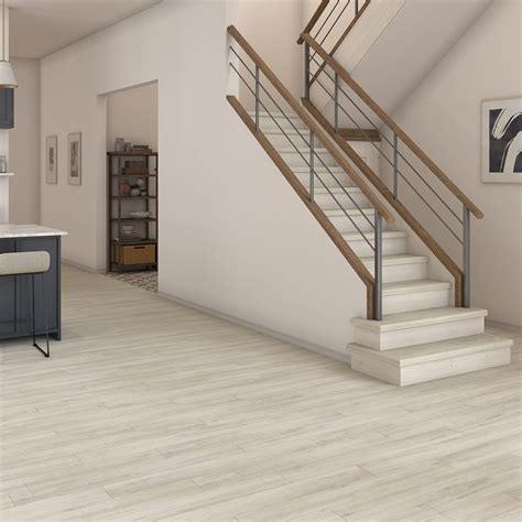 Daltile Luxury Vinyl Flooring | 6" x 48" x 4.5MM | Grey Wood Look Plank | 12Mil Wear Layer | 100 ...