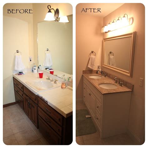 Bathroom Vanity Remodels Before And After Photos You Just Have To See - DECOOMO