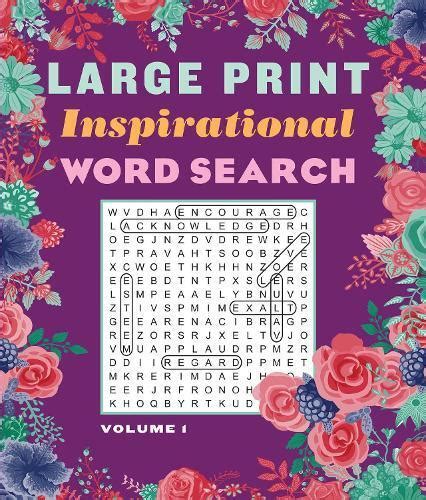 Large Print Inspirational Word Search Volume Paperback