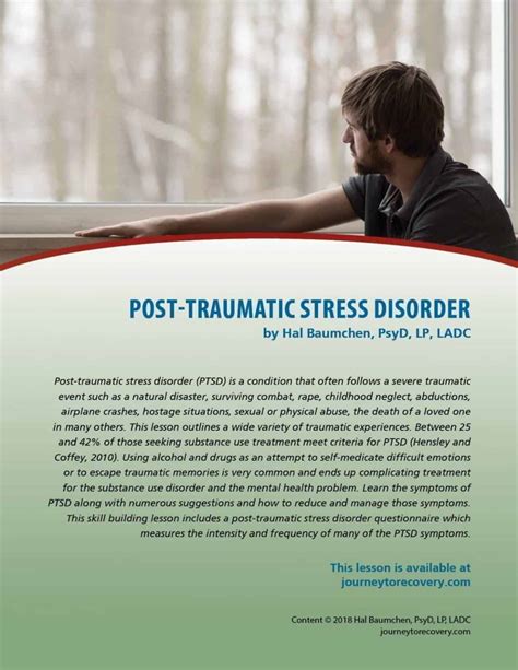 Post Traumatic Stress Disorder Cod Lesson Journey To Recovery