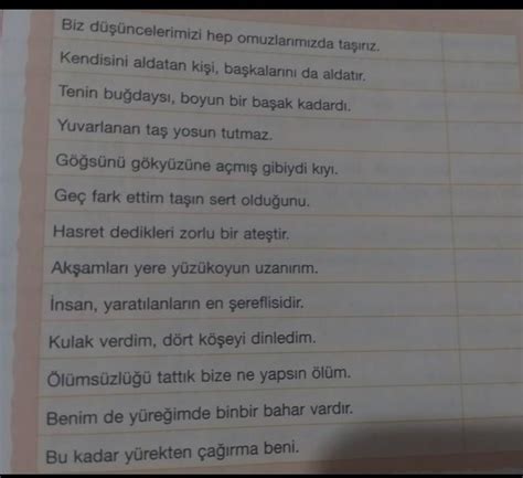 10 tane cümleyi isim cümlesi mi fiil cümlesi olup olmadığını