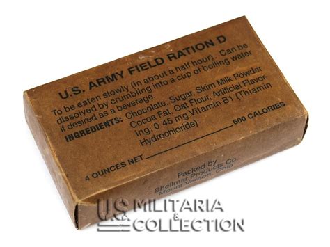 Ration Type D Field Ration D Us Militaria And Collection