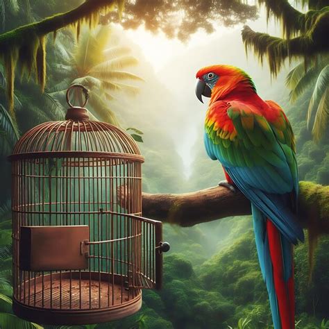 Premium Photo A Colourful Bird In Nature Ai Genarete