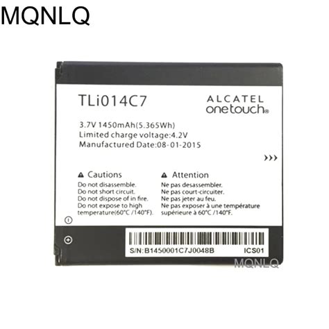 For Alcatel One Touch Pixi First Battery 4024D TLi014C7 1450mA MQNLQ -in Mobile Phone Batteries ...