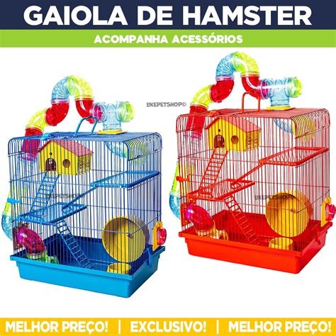 Gaiola De Hamster Grande Casa Completa Andares Labirinto Colorida