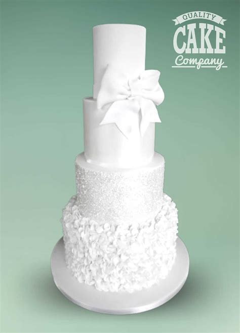 White Wedding Cakes Quality Cake Company Staffordshire