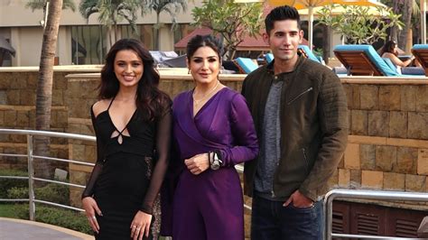 Raveena Tandon Namrata Sheth Varun Sood Promoting Their Upcoming