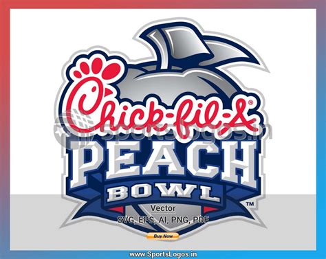 Peach Bowl College Sports Vector Svg Logo In 5 Formats Spln003324