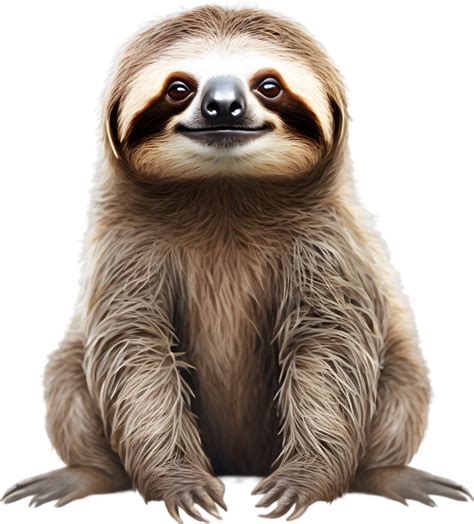 Ai Generated Watercolor Painting Of A Cute Sloth 42601230 Png