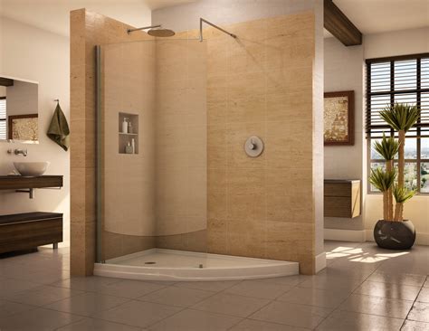 Doorless Shower Designs Teach You To Go With The Flow