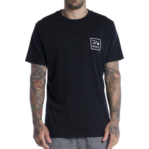 Camiseta RVCA VA Hawaii Preto Loja HIP