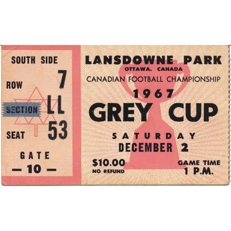 Grey Cup Tickets - Canadian Football Hall of Fame