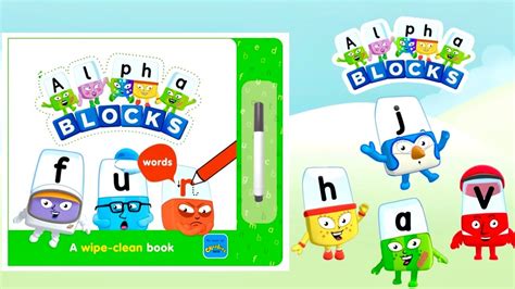 Alphablocks Wipe And Clean Book Alphablocks Learn To Read Youtube