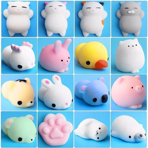 Random Pieces Mochi Squishy Fidget Toys Mochi Fidget