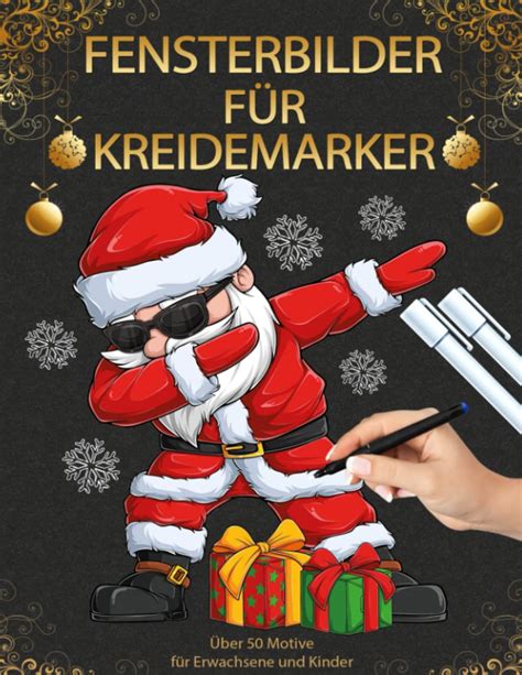 Buy Fensterbilder Kreidemarker Weihnachtsdeko Schablonen Mit Advent