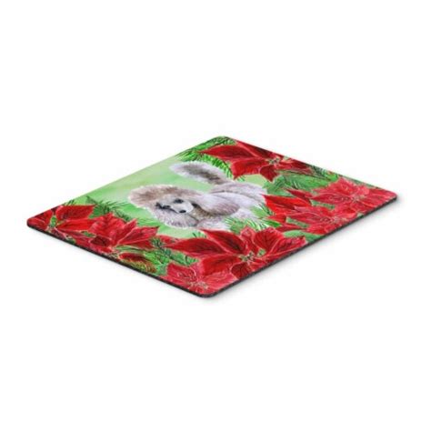 Poodle Poinsettas Mouse Pad Hot Pad Or Trivet 1 Ralphs