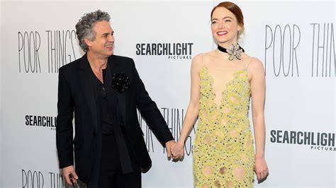 Poor Things Premiere Emma Stone Mark Ruffalo Praise Director