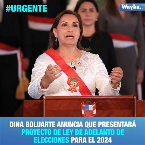 Wayka On Twitter Ltimominuto Presidenta Dina Boluarte Anuncia