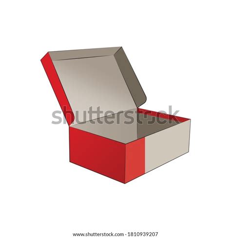 Empty Shoe Box Vector Design Social Stock Vector Royalty Free