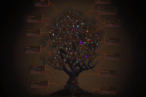 Diablo 4 Skill Tree Merged With Poe Mid Journey Ai Concept Art R