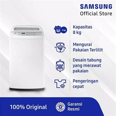 Jual MESIN CUCI SAMSUNG 8KG TOP LOADING 1 TABUNG Shopee Indonesia