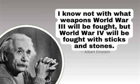 Albert Einstein Quotes About War