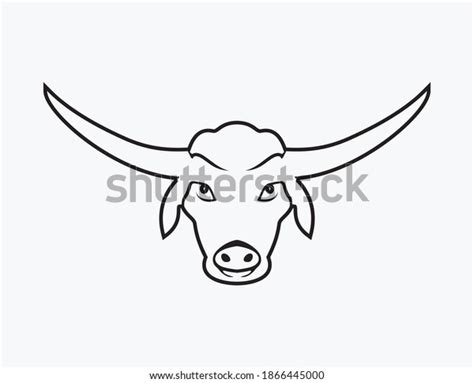 Buffalo Head Icon Vector Isolated On Stock Vector Royalty Free