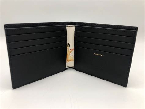 Paul Smith Naked Lady On The Telephone Classic Black Leather Billfold